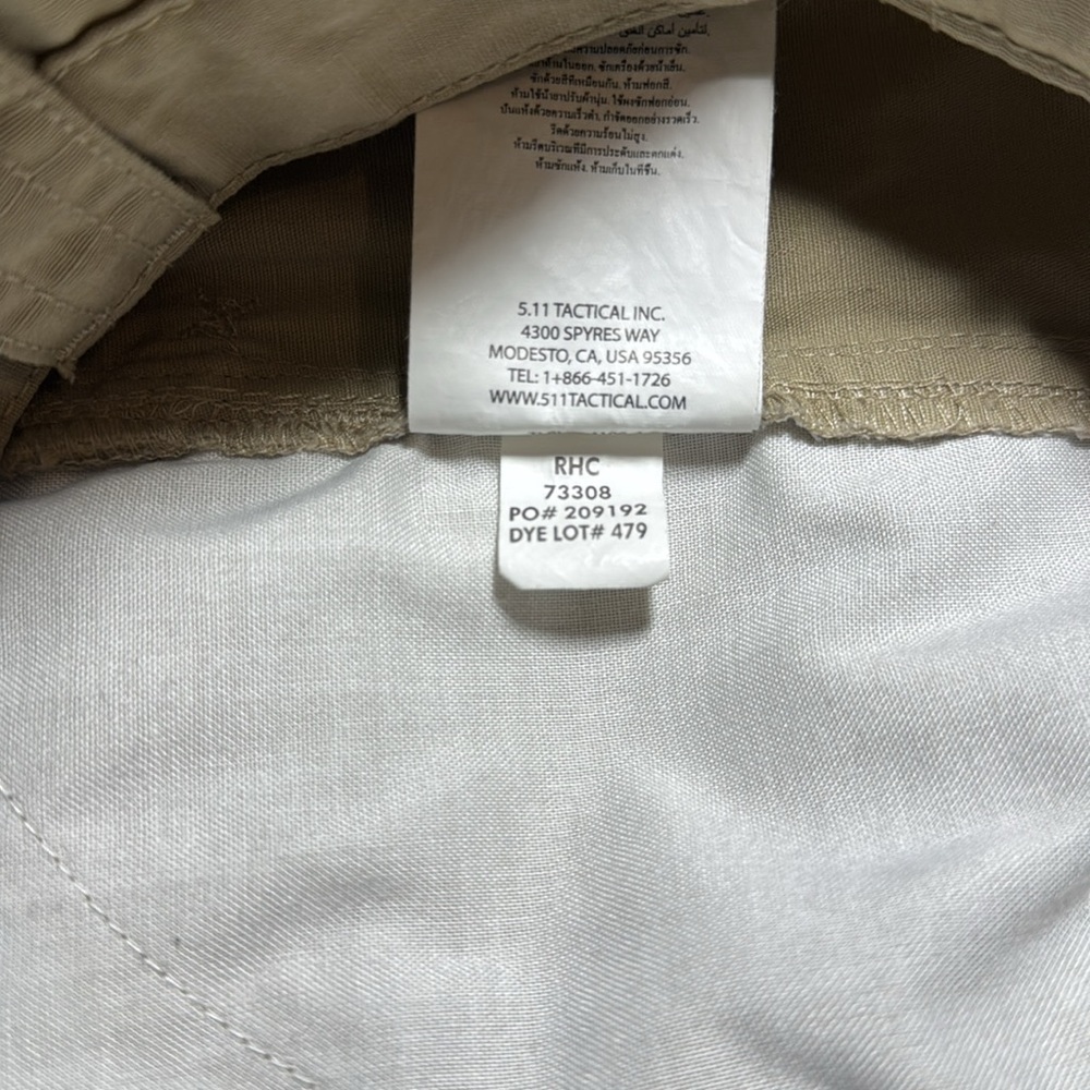 🌻 5.11 Tactical Men’s Cargo Shorts size 34 - Picture 15 of 16